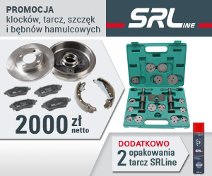Promocja układów hamulcowych SRLine: klocki, tarcze, szczęki, tarcze image